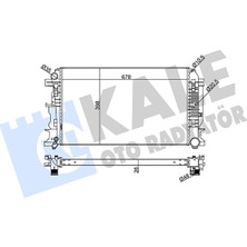 Su Radyatörü Brazing Mercedes-Benz Sprinter 5-T Panelvan Kale Kal 373900