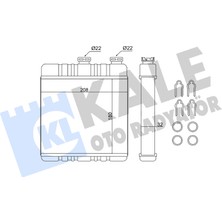 Kalorifer Radyatörü Al/brz Opel Astra G Station Wagon (T98) 1.6 (F35) 1998-2004 Kale Kal 347115