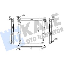 Su Radyatörü Al/pl/brz Mitsubishi L200 2.5 Dı-D (KA4T) 2005-2015 Kale Kal 370400