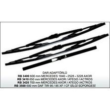 Silecek Süpürgesi 600MM RB3400 Mercedes 1840-2528-3228-AXOR Remark Rem R002 0700 (2'li Paket)