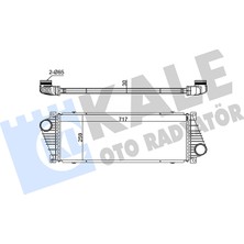 Turbo Radyatörü (Intercooler) Al/pl/brz Mercedes-Benz Sprinter 4-T Panelvan 412 D Kale Kal 343200