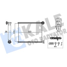 Kalorifer Radyatörü Brazing Peugeot 508 I (8d_) 1.6 Thp / Sw (8e_) Hdi 2010-2018 Kale Kal 355220
