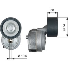 Alternatör Gergi Rulmani Opel Cascada (W13) 2.0 Cdtı (67) 2013-2019 Gates Gat T38600