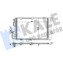 Klima Radyatörü ( Kondenser Opel Astra G Station Wagon (T98) 1.6 (F35) 1998-2004 Kale Kal 381900