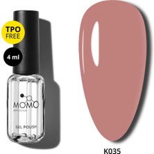 Momo Professional Kalıcı Oje K035, Gül Kurusu, 4 ml