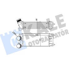 Turbo Radyatörü (Intercooler) Al/pl/brz Peugeot Partner Tepee 1.6 Hdi 2008-2018 Kale Kal 344870