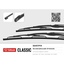 Silecek Süpürgesi Twin 650 mm Renault T Kabin Silbak Slb SS45TP14 (2'li Paket)