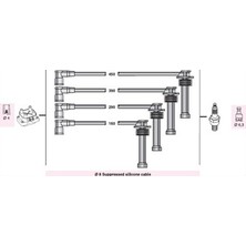 Netex Buji- Kablosu Tourneo Connect 1800 16V 2002> Focus I 1800-2000 1998-05 Mondeo Iı 1600-1800 1998-00 T