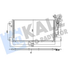 Klima Radyatörü ( Kondenser Buick Century Sedan 3.1 1996-2005 Kale Kal 350385