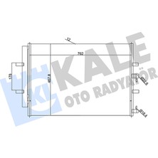 Klima Radyatörü ( Kondenser Ford Transit V363 Panelvan 2.0 Ecoblue 2013-2018 Kale Kal 345695