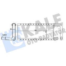 Kalorifer Radyatörü Isuzu Npr 75 (Borulu) 26MM Brazing Al/al Kale Kal 358675