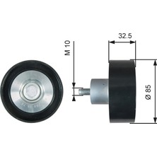 Alternatör Gergi Rulmani Saab 9-5 (YS3G) 1.6 Turbo / Ferrari F430 4.3 2007-2012 Gates Gat T36625