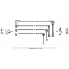 Netex Buji- Kablosu Tucson 4WD 2000 16V 2004-ACCENT X3 1500 1995-00-ELENTRA Iı -Iii-Iv-I 30 2007-MATRIX 18