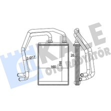 Kalorifer Radyatörü Fuso Canter - Mitsubishi Heater Core Kale Kal 358640