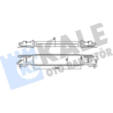 Turbo Radyatörü (Intercooler) Al/pl/brz Opel Corsa D (S07) 1.3 Cdtı (L08, L68) Kale Kal 348400