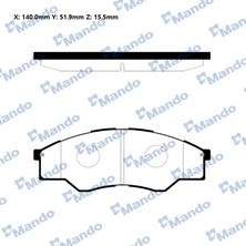 On Fren Balatasi Hilux Toyota Vıı Pick-Up (_N1_, _N2_, _N3_) 2.5 D-4d 4WD (KUN25_) Mando Mnd RMPT06