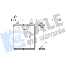 Kalorifer Radyatörü Al/brz Hyundai H100 Minibüs 2.4 / Panelvan 2.5 D 1993-2000 Kale Kal 346560