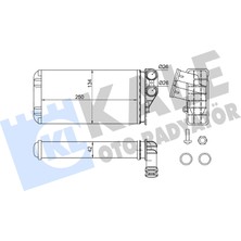 Kalorifer Radyatörü Al/mknk Peugeot 307 (3A 1.4 16V / Break (3e) Sw (3h) 2000-2012 Kale Kal 346280