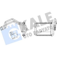 Kale Kalorifer Radyatörü Toyota Camry XV40 06 => XV50 11 =>, Lexus Es / Rx 10 Borulu [brazing Al/al] [153
