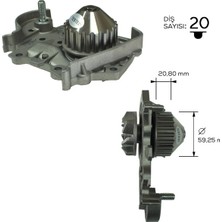 Devirdaim Dacia Logan (Ls_) 1.4 (Lsoa, Lsoc, Lsoe, Lsog) 2004-2012 Netex Ntx Wp 31035