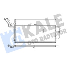 Klima Radyatörü ( Kondenser Ford Focus Iı (Da_, Hcp, Dp) 1.6 Tdci 2004-2012 Kale Kal 386100