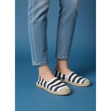 Aska Shoes Kadın Floter Deri/ Keten/hasır Malzeme Espadril