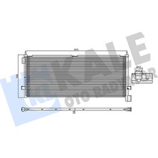 Klima Radyatörü Bmw 3 (E90) 318 I / Touring (E91) D 2007-2012 Kale Kal 350410