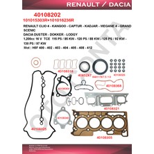Takim Conta Full Skc'li Subap Lastikli Teflon Keçeli Renault Clio Iv 1.200CC 16V Tce Otoconta Oct 40
