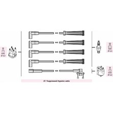 Buji-+Bobin Kablosu R 19 I-Ii 1200-1400 1988-1995 Clio I 90-98 Megane 1400 96-99 Netex Ntx SP02 541