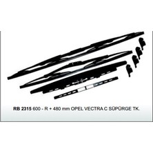 Silecek Süpürgesi 600MM+480MM RB2315 Opel Vectra C Takim Remark Rem R002 1450 (2'li Paket)