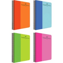Bicolor Pp Kapak 80 Yp Çizgili A4 Defter Seti (4 Adet)