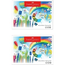 Faber-Castell Karton Kapak Resim Defteri 25X35 cm 15 Yaprak (5075400025) 2'li