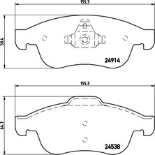 Art Balata Ön Renault Fluence (10-) Megane Iıı (08-15) Captur I-Ii (13-)(20-) Clio V (19-) Express (21-)