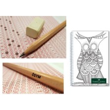 Faber-Castell Natural Ösym Kurşun Kalemi 60"lı 2,5 B Faber-Castell 100 Yp Çizgili Defter A4 1 Adet
