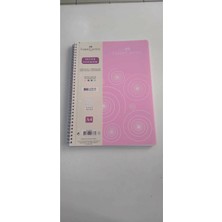 Pp Kapak A4, Renkli Kenar ,4 Bölümlü, 80 Yaprak Kareli Defter