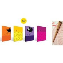 Pp Kapak Look Dikişli Defter 60 Yp Çizgili A5 & Natural Ösym Sınav Kalemi