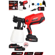 Kimmeer Plus Profesyonel 21V Çift Akülü 300 mm Vernik Sprey Boya Püskürtme Makinesi