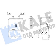 Kalorifer Radyatörü Brazing Iveco Daily Iv Platform Şasi 29L10 2006-2011 Kale Kal 355250