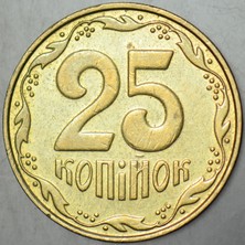 Banknoting Ukrayna 25 Kopinyok 2009.