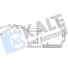 Kalorifer Radyatörü Ford Focus C-Max (Dm2) 1.8 2003-2007 Kale Kal 347390