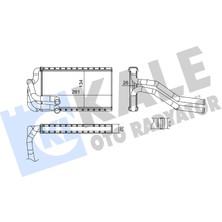 Kalorifer Radyatörü Hyundai Tucson Heater Core Kale Kal 370845