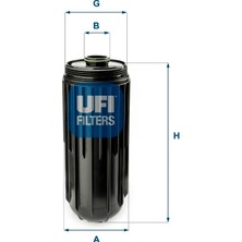 Ufi Yağ Filtresi Iveco Stralis 06 =>, New Holland T9, T9 10 => Ufı 65.087.00