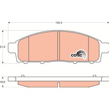 Fren Balatasi Ön Mitsubishi L200 2.5 Dı-D (KA4T) 2005-2015 Trw GDB3435
