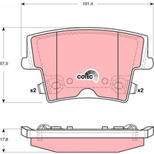 Fren Balatasi Arka Chrysler 300C Touring (Lx, Le) 2.7 / 3.6 2004-2012 Trw GDB4135