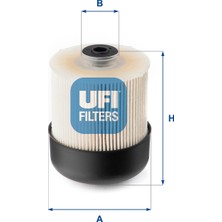 Ufi Yakit Filtresi Dacia Duster (Hm_) 1.5 Dci 110 (Hmab) / Lodgy (Js_) 2012+ Ufı 26.115.00