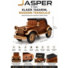 Jasper JPR-1523 Dekoratif Bluetooth Hoparlör Telefon Standı Retro Klasik Araba Tasarım 3W 1200 Mah