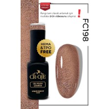 Cr-Oje Fc198- Disco Flash Kalıcı Oje Kahverengi (12 ML)