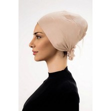 Flora Tekstil Önü Dikişsiz Tesettür Bağlamalı Bone