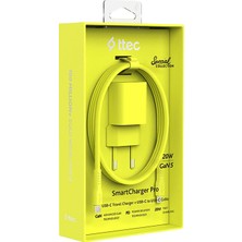 Ttec Smartcharger Gan 20W Pd Seyahat Hızlı Şarj Cihazı Sarı 2SCG20CNS