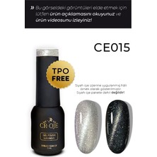 Cr-Oje Kalıcı Oje 7d Cat Eye-0015 (5 ML) Koyu Gri